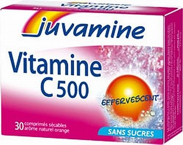Juvamine Vitamin C 500, efervescent tablets, 30 tablete
